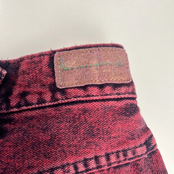 Wrangler Vintage Women's Jeans Red Acid Wash sz 13x36 actual 26x32 80s Bareback - Picture 7 of 16